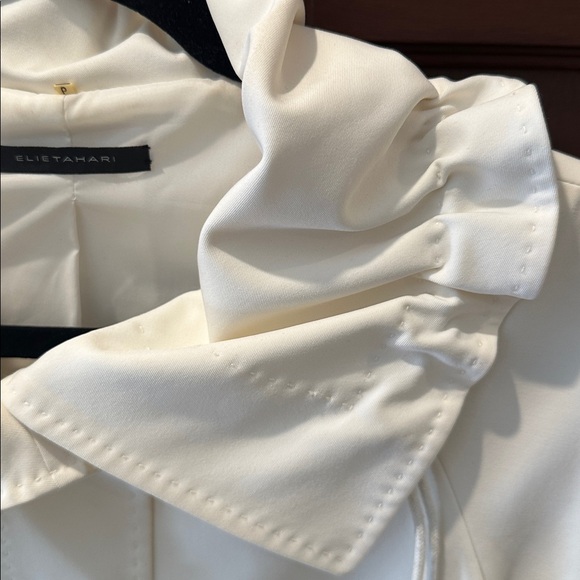 ELIE TAHARI CREAM AMAZING SWING JACKET SIZE S/P - Picture 13 of 16